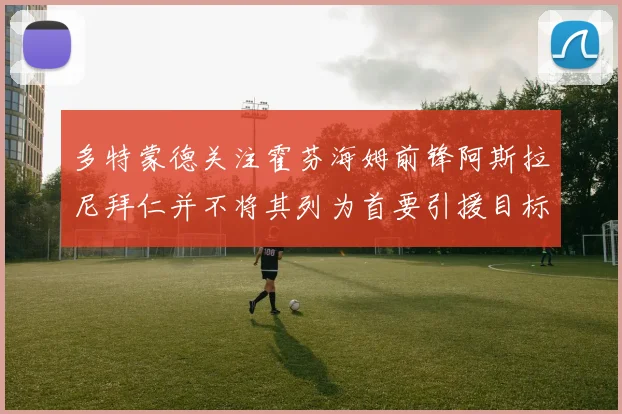 多特蒙德关注霍芬海姆前锋阿斯拉尼拜仁并不将其列为首要引援目标